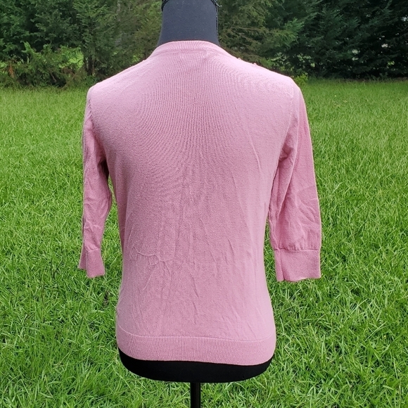 Pink Merona Cardigan Sweater M EUC - Picture 4 of 5